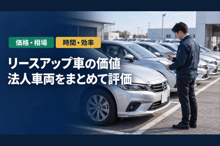 リースアップ車とは?残価の決まり方と法人保有車を一括評価する方法