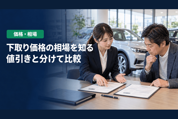 車の下取り価格の相場と調べ方|値引きと分けて比べる確認点