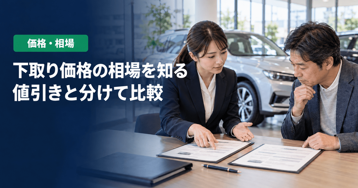 車の下取り価格の相場と調べ方｜値引きと分けて比べる確認点